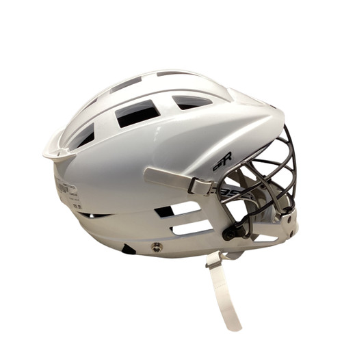 Vist Large View of Product Image Which is Used Cascade CS-R Lacrosse Helmet White One Size