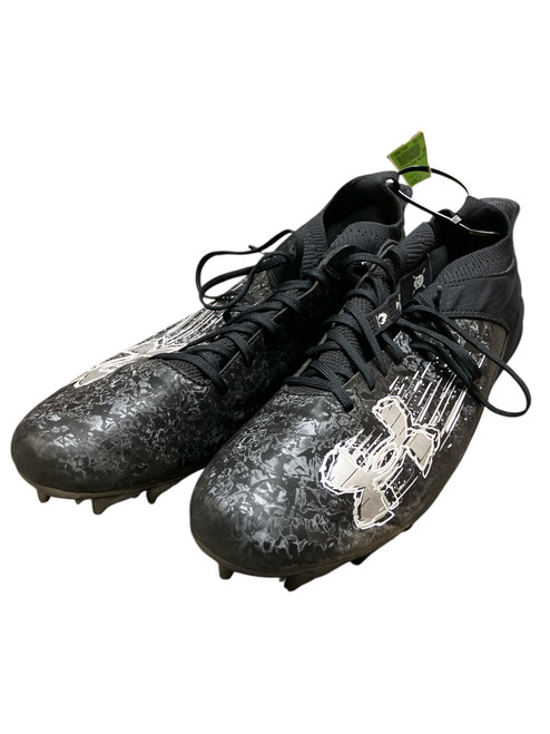 Vist Large View of Product Image Which is Used Under Armour Adult FB Cleats Black Senior 14