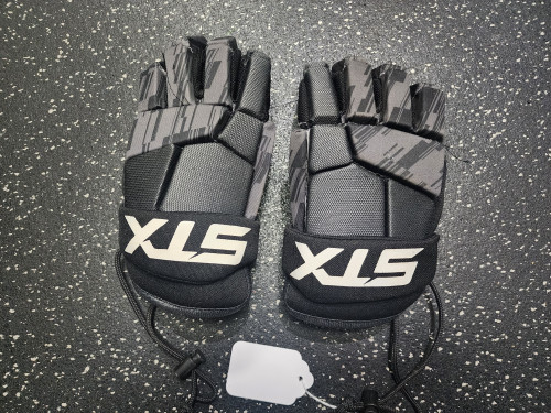 Vist Large View of Product Image Which is Used STX STALLION 75 Lacrosse Gloves Junior Black MD