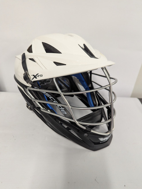 Vist Large View of Product Image Which is Used Cascade XRS Lacrosse Helmet White MD