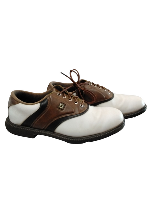 Vist Large View of Product Image Which is Used Foot Joy Mens Golf Shoes White Senior 8.5