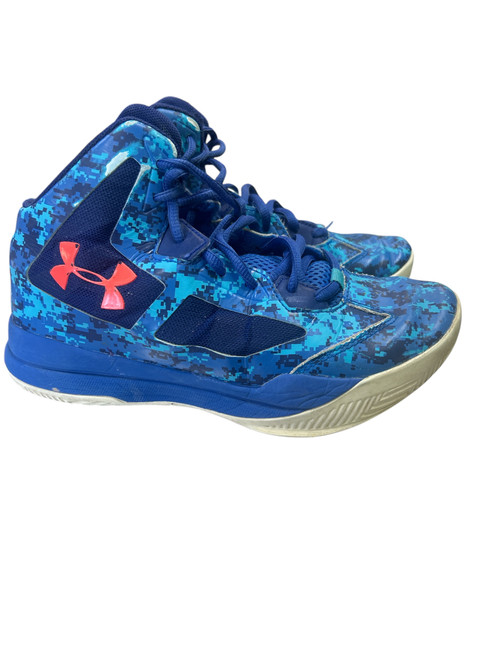 Vist Large View of Product Image Which is Used Under Armour BASKETBALL Basketball Shoes Y Royal Blue Junior 04.5