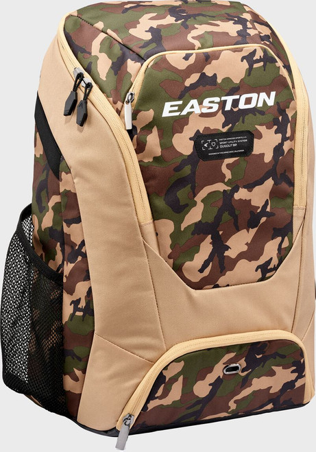 Vist Large View of Product Image Which is New Easton DUGOUT TAN CAMO BB/SB Player Backpack None