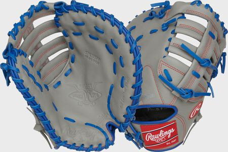 Vist Large View of Product Image Which is New Rawlings SELECT PRO LITE FREEMAN BB/SB First Base RH Throw Grey 11 1/2"