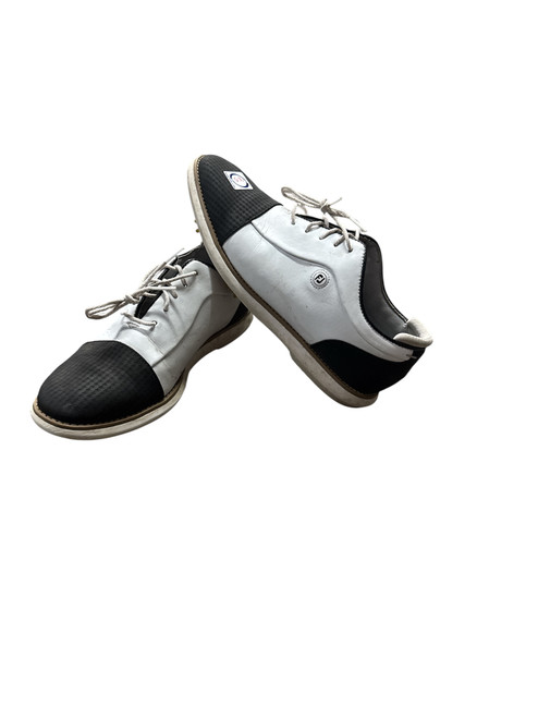 Vist Large View of Product Image Which is Used Foot Joy Mens Golf Shoes White Senior 8.5