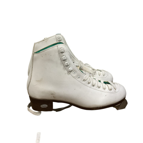 Vist Large View of Product Image Which is Used Riedell OPAL WomensFigure Skate White Senior 11
