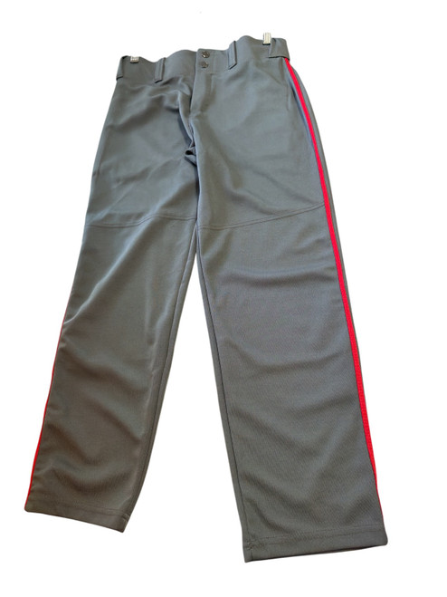 Vist Large View of Product Image Which is Used Alleson OPEN RED PIPE BB/SB Pant Boys Grey LG