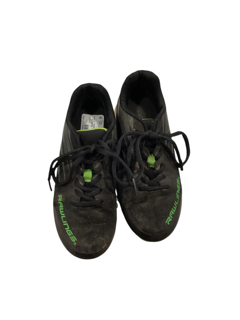 Vist Large View of Product Image Which is Used Rawlings BASEBALL CLEATS BB/SB Cleats Black Junior 01