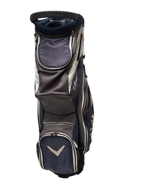 Vist Large View of Product Image Which is Used Callaway XTREME Mens 14-Way Golf Cart Bag Navy Blue w/ Rain Hood