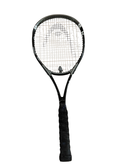 Vist Large View of Product Image Which is Used Head MG CARBON COMP CLASSIC XL Adult Tennis Racquet Black 4 1/4"