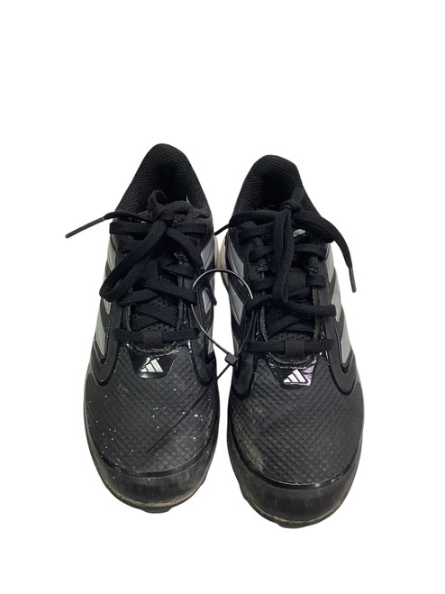 Vist Large View of Product Image Which is Used Adidas 3 STRIPE BASEBALL CLEAT BB/SB Cleats Black Junior 01