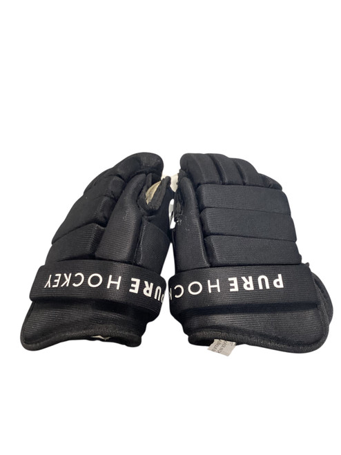 Vist Large View of Product Image Which is Used PURE HOCKEY 9IN GLOVES Junior Gloves Black 9"