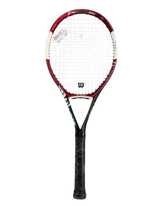Vist Large View of Product Image Which is Used Wilson N CODE Adult Tennis Racquet Black 4 1/4"