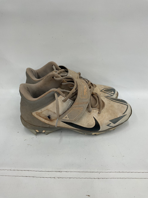 Vist Large View of Product Image Which is Used Nike TROUT BB/SB Cleats White Senior 7.5