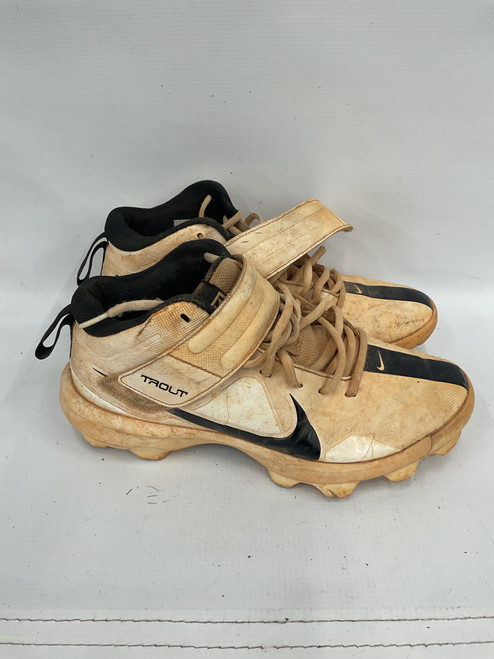 Vist Large View of Product Image Which is Used Nike TROUT BB/SB Cleats White Senior 7.5