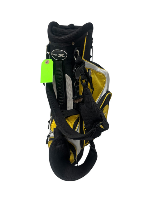 Vist Large View of Product Image Which is Used Tour X Junior Golf Stand Bag Black / Yellow 25"