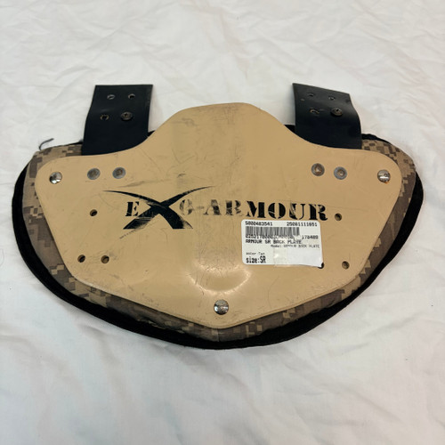 Vist Large View of Product Image Which is Used ARMOUR BACK PLATE FB Shoulder Pads Tan Senior