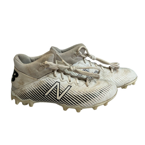 Vist Large View of Product Image Which is Used New Balance LAX Cleats Boys White Junior 02