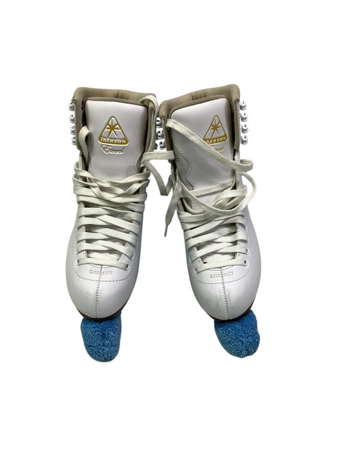 Vist Large View of Product Image Which is Used Jackson EXCEL WomensFigure Skate White Senior 5.5