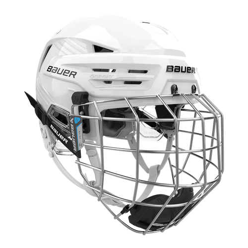 Vist Large View of Product Image Which is New Bauer S25 RE-AKT 90 HELMET COMBO WHITE MEDIUM