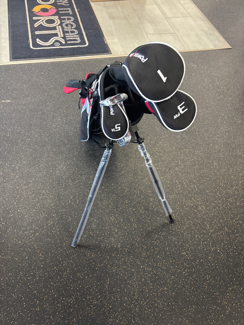 Vist Large View of Product Image Which is Used Powerbilt TOUR BILT GOLF SET Mens Package Set LH Black 10 Piece