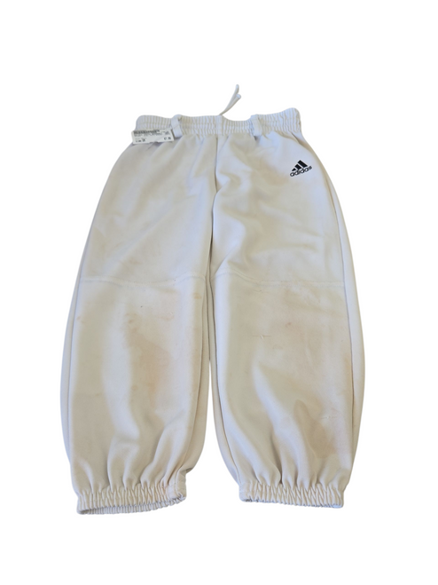 Vist Large View of Product Image Which is Used Adidas YOUTH BASEBALL PANTS BB/SB Pant Boys White SM