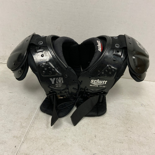 Vist Large View of Product Image Which is Used Schutt 801057 FB Shoulder Pads Black MD