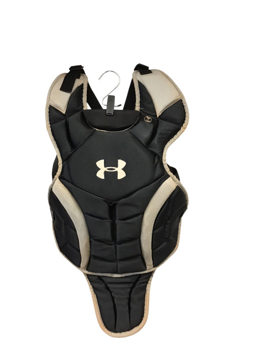 Vist Large View of Product Image Which is Used Under Armour CHEST PROTECTOR Catchers Chest Protector Black Adult