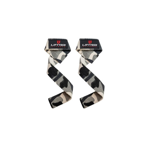 Vist Large View of Product Image Which is Lift Tech Padded Cotton Lifting Straps Camo #321504