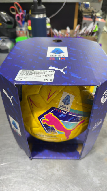 Used Puma SERIE A FIFA QUALITY PRO BALL All Size Soccer Ball Optic Yellow 5 11605-S000205044 Vist Large View of Product Image Which is Used Puma SERIE A FIFA QUALITY PRO BALL All Size Soccer Ball Optic Yellow 5