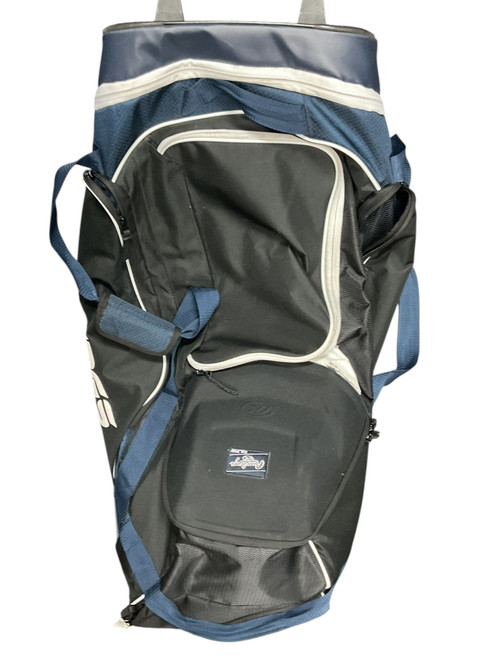 Vist Large View of Product Image Which is Used Rawlings RAWLINGS WHEELED BAG BB/SB Player Wheeled Bag Black