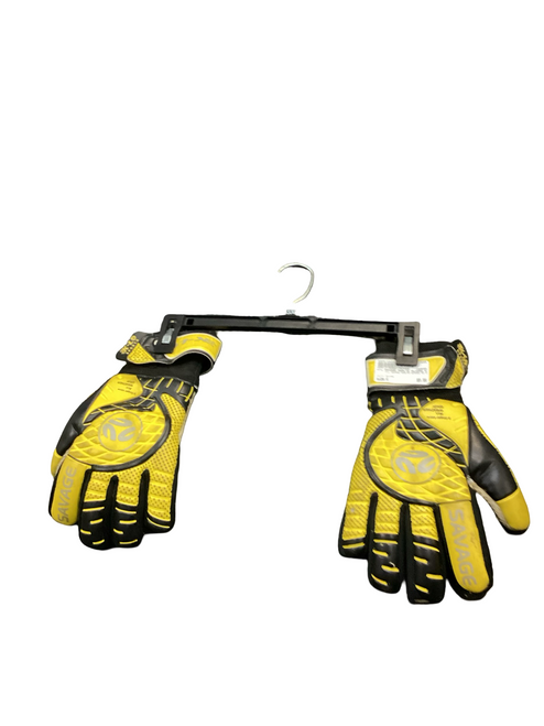 Vist Large View of Product Image Which is Used K-L SAVAGE GOALIE GLOVES SZ 6 Soccer Goalie Gloves Yellow 6