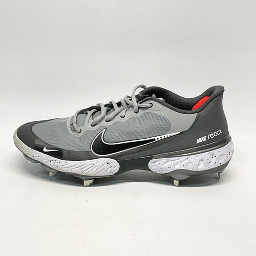 Vist Large View of Product Image Which is Used Nike ALPHA HUARACHE 3 Metal Baseball Cleats Grey Mens 13