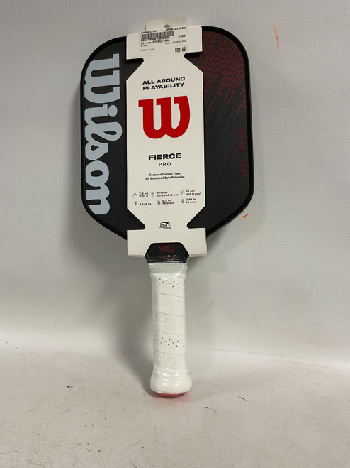 Vist Large View of Product Image Which is Used Wilson FIERCE PRO Pickleball Racquet Black