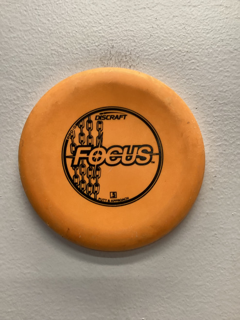 Vist Large View of Product Image Which is Used Discraft FOCUS Disc Golf Putter Orange 174g