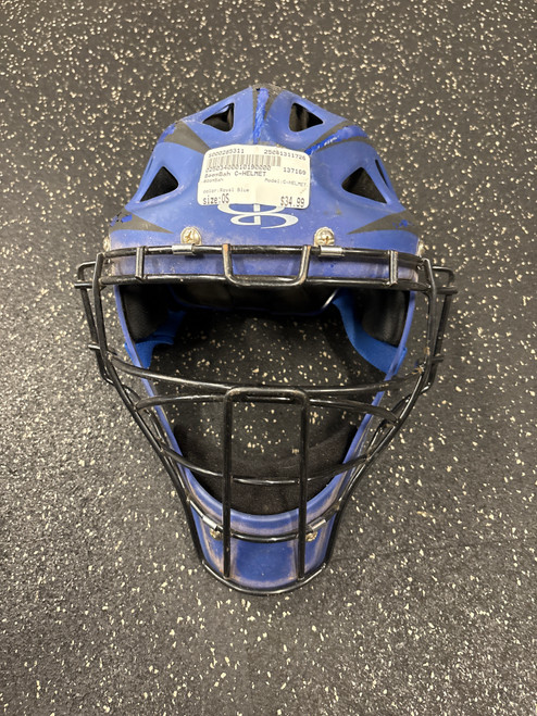 Vist Large View of Product Image Which is Used BoomBah C-HELMET Catchers Helmet w/Mask Royal Blue One Size