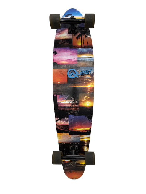 Vist Large View of Product Image Which is Used Quest ISLAND SUNSET Longboard Black Long