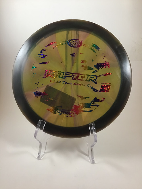 Vist Large View of Product Image Which is Used Discraft Z SWIRL RAPTOR Disc Golf Driver Grey 175g