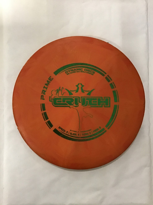 Vist Large View of Product Image Which is Used Dynamic Discs PRIME CRUTCH Disc Golf Mid Range Orange 178g