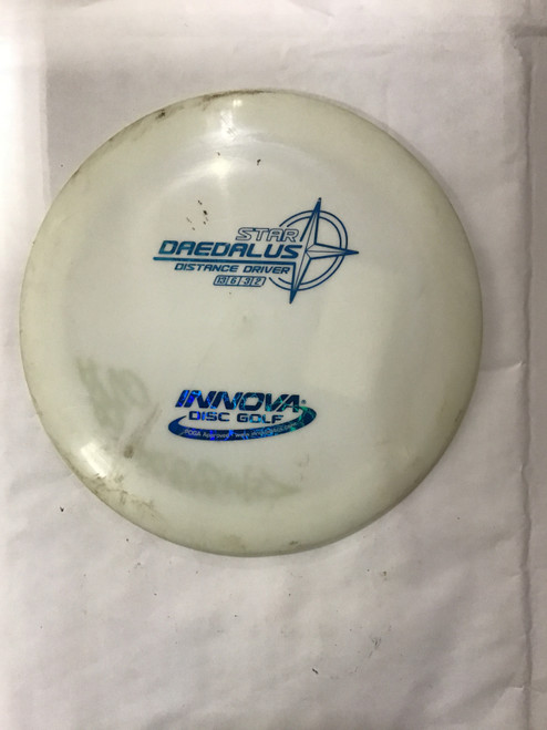 Used Innova STAR DAEDALUS Disc Golf Driver White 171g 10242-S000272811 Vist Large View of Product Image Which is Used Innova STAR DAEDALUS Disc Golf Driver White 171g