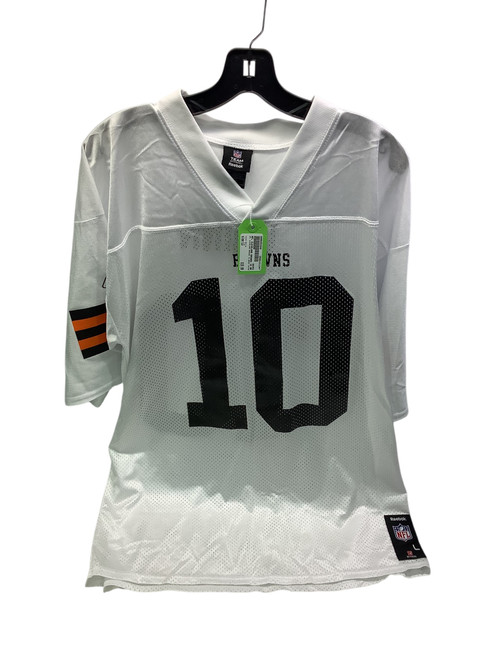 Vist Large View of Product Image Which is Used NFL CLEVELAND BROWNS 10 BRADY QUINN S.S. Spirit Wear M White LG