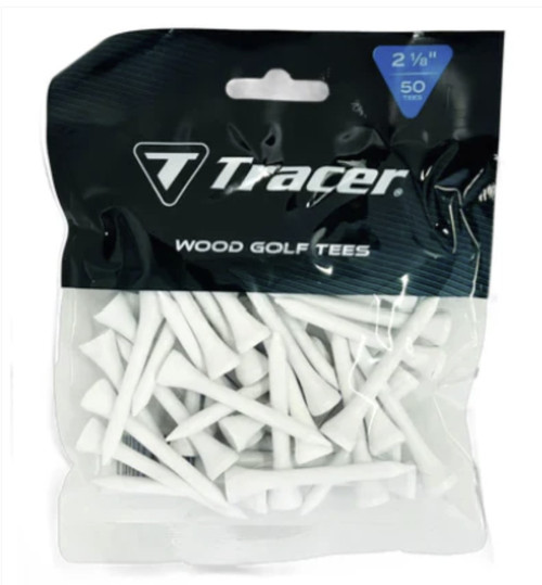 Vist Large View of Product Image Which is New 2 1/8" Wood Tee 40ct Wht