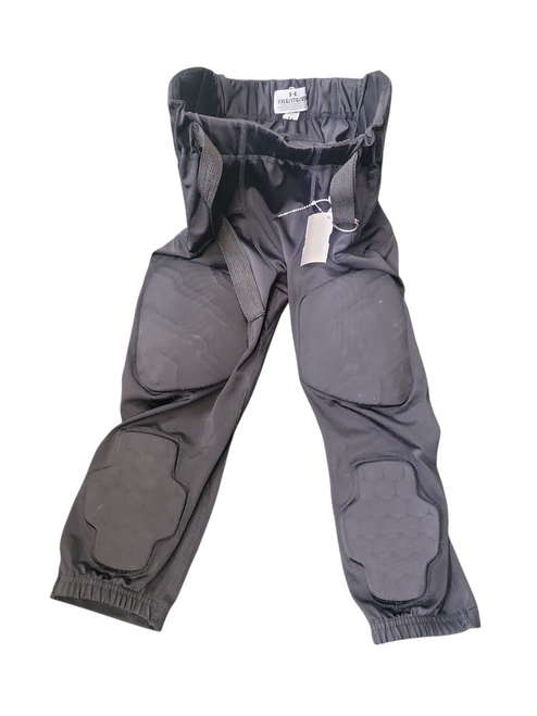 Vist Large View of Product Image Which is Used Under Armour Youth FB Integrated Pants Black XL
