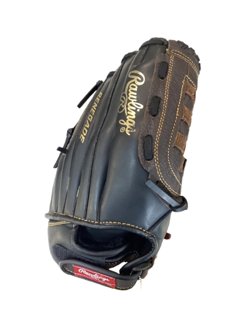Vist Large View of Product Image Which is Used Rawlings BBALL GLOVE BB/SB Glove RH Throw Black 14" 11853-S000124182