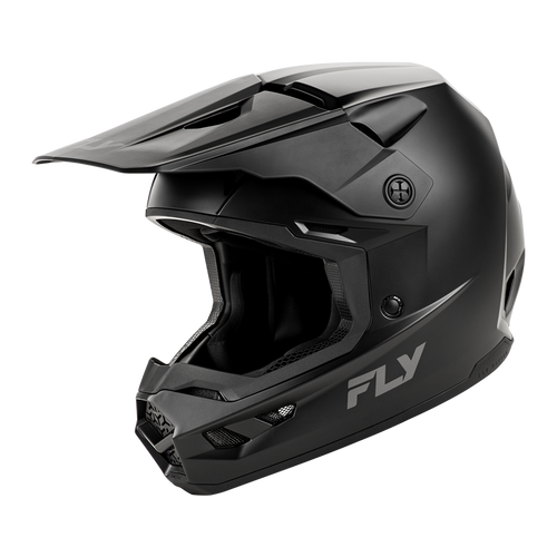 Vist Large View of Product Image Which is New Fly Racing Kinetic Motocross Helmet Solid Matte Black- Adult XL