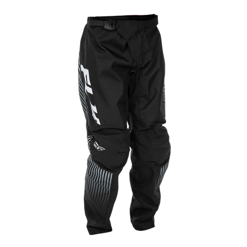 Vist Large View of Product Image Which is New Fly Racing F-16 Youth Motocross Pants Black/White- Youth Size 26