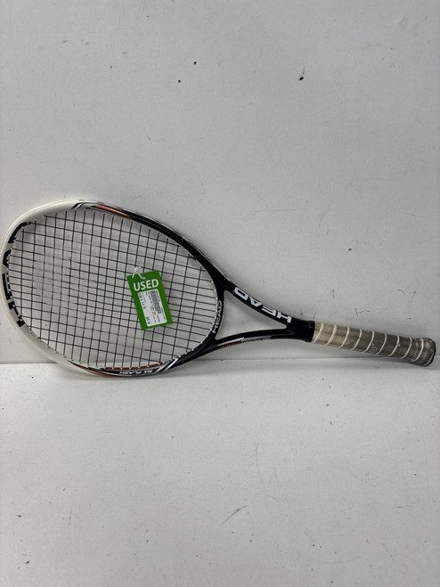 Used Head MX FLASH PRO Adult Tennis Racquet Black 4 1/4" 11891-C000305766 Vist Large View of Product Image Which is Used Head MX FLASH PRO Adult Tennis Racquet Black 4 1/4"