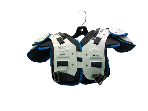 Vist Large View of Product Image Which is Used Champro AMT 1000 FB Shoulder Pads White XL