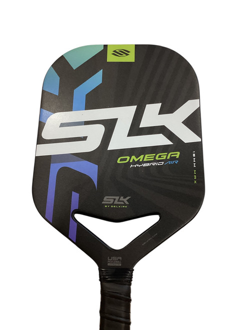 Vist Large View of Product Image Which is Used Selkirk OMEGA HYBRID AIR Pickleball Racquet Black