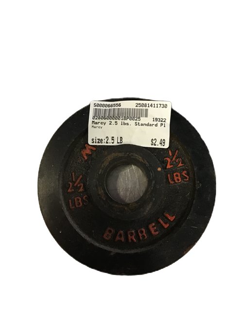 Vist Large View of Product Image Which is Used Marcy Standard Plate (Each) 2.5 lb